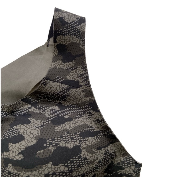 Lululemon Enlite Bra Zip Front High Support Collage Camo Mini Black 38C - Picture 5 of 8